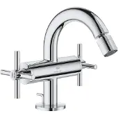 GROHE Atrio M-size bidetmengkraan kruisgrepen m/waste chroom 24353000