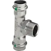 Viega Sanpress Inox T-stuk SC bu.dr 54x1"bux54mm