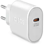 SBS Chargeur mural 20 W Chargeur 1xUSB-C PD 20 W