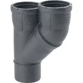 Geberit Silent-Pro Parallel T-stuk 45°, DN 100 / 90, 393.551.14.1