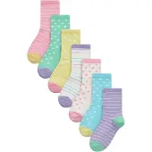 Next Sokken aqua / geel / mintgroen / lavendel / lichtroze / wit