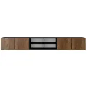 MargaretHadas24 TV-kast Nicole IV 300 (3x100) cm (zwart + catania)
