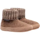 Bergstein Pantoffel Kids Cozy Lux Brown-Schoenmaat 35