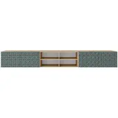 MargaretHadas24 TV-kast Cali IV 300 (3x100) cm (artisan + groen)