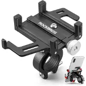 RockBros 699-BK Serie - Fietshouder - Aluminium - Verstelbare Klem - Zwart