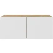 Margaret Hadas24 TV-kast Leo, tv-meubel, tv-dressoir 100 cm, hangend, modern design, voor de woonkamer, wandmontage, tv-meubel van artisan, wit
