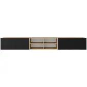 MargaretHadas24 TV-kast Nicole IV 300 (3x100) cm (artisan + zwart)
