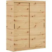MargaretHadas24 Kledingkast Iga 120 cm inclusief 2 schuifdeuren Zwevende deurkast (bruin)