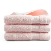 DoubleDry Katoenen handdoek - 3 stuks - 50x100 - perzik