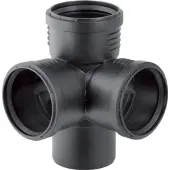 Geberit Sanitair installatiemateriaal, Vertriebs GmbH Geberit Silent-PP hoekaftakking 87,5°, met aansluitingen DN90/90/90