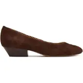Ralph Lauren Ballerina van echt leer met kleine cowboy-hak
