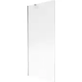 Mexen Next badwand 1-delig 80 x 150 , strepen, chroom - 895-080-000-00-09-01