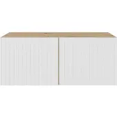 Margaret Hadas24 TV-kast Mio, tv-meubel, tv-dressoir 100 cm, hangend, modern design, voor de woonkamer, wandmontage, tv-meubel, wit