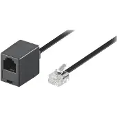 Goobay Telefoon verlengkabel RJ11 - 4 aderig - RJ11 male naar RJ11 female - 4