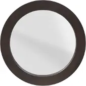 Starfurn Ronde spiegel Dide Bruin Mangohout 40 cm