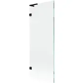 Mexen Lunar L badwand 1-delig 70 x 150 , transparant, zwart - 897L-070-000-70-00