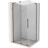 Mexen Velar L douchecabine schuifdeur 110 x 120 , transparant, roségoud - 871-110-120-03-60