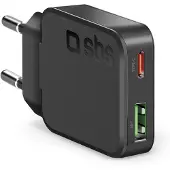 SBS Slanke wandlader met 30W USB-C Power Delivery en USB-A snelladen
