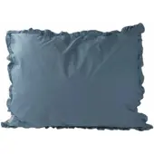 Town & Country Kussensloop Frilled Percale Oldblue-60 x 70 cm (standaard)