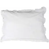 Town & Country Kussensloop Frilled Percale White-60 x 70 cm (standaard)