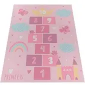 Tapis.fr Kindertapijt Bini roze 160x220 cm
