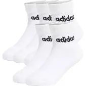 Adidas Sportsokken 'Linear Ankle 5 Pairs Kids' zwart / wit