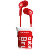 SBS - Brush Stereo Headset met Microfoon - Rood