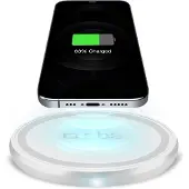 SBS Draadloze oplaadbasis 10W Qi Compatibel Wit (10 W), Draadloze laders, Wit