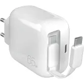 Puro MiniPro GaN-wandlader met 65W en intrekbare USB-C-kabel voor smartphones