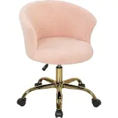 Vinsetto -Bureaustoel-58x56x76cm-Polyester-Roze