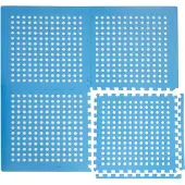 Eyepower EVA vloermat 62x62 cm, zwembadmat, blauw