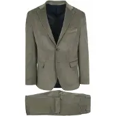 Suitable Corduroy Kostuum Groen