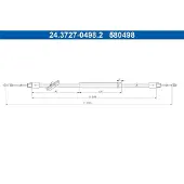Ate 24.3727-0498.2 Handremkabel