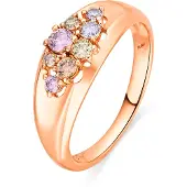 Luxenter Ring met schitterende zirkonia en 18-karaats geelgouden afwerking - Banuo