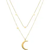 Luxenter Monil collier 18k goud afwerking