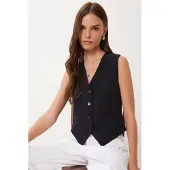 Happiness İstanbul Crop Knop Vest