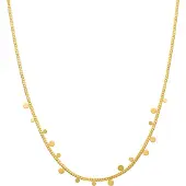 Luxenter Zamel collier 18k geelgoud afwerking