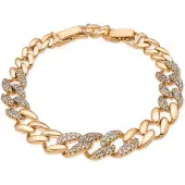 Luxenter Armband met 18-karaats geelgouden afwerking en schitterende zirkonia - Silda