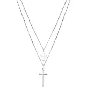Luxenter ketting afgewerkt met rhodium - Frikca