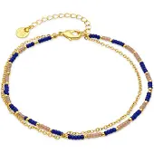 Luxenter armband in metaallegering en donkerblauwe kristal rhodiumafwerking - Zasau
