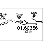 MTS 01.60366 Einddemper