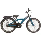 Kyoso X-Rider 24-inch Nexus-3 kinderfiets met terugtraprem - donkerblauw/aqua