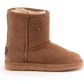 Warmbat Enkellaars Women Kangaroo Suede Cognac-Schoenmaat 37