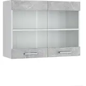 Vicco R-Line Glazen keukenkast – 80 cm Beton