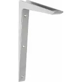 AMIG Plankdrager/planksteun - aluminium - gelakt zilvergrijs - H250 x B200 mm - Plankdragers