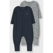 Name it Nachtkledij navy / grijs gemêleerd