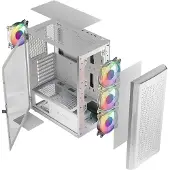 Logic ARAMIS ARGB Mini-ITX behuizing, wit, met USB 3.0