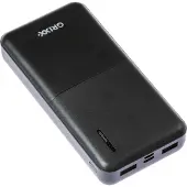 Grixx Powerbank 15.000 mAh - Snelladen 18W - USB-C en USB-A - Zwart - noodpakket