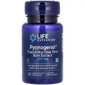 Life Extension - Pycnogenol Frans Maritiem Pijnboomschors Extract, 100mg - 60 vegetarische capsules