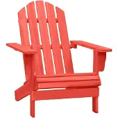 vidaXL Tuinstoel Adirondack massief vurenhout rood